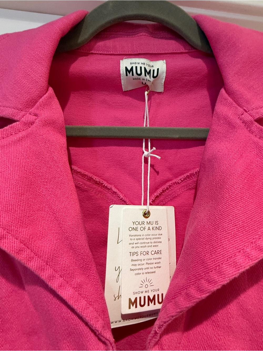 Show Me Your MuMu Jacksonville Hot Pink Jumpsuit Sz M | NWT - Picture 4 of 7